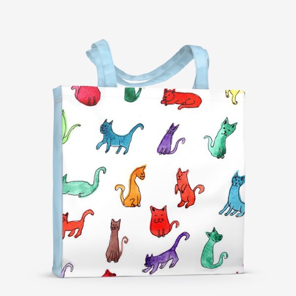 Сумка-шоппер «Разноцветные коты»
