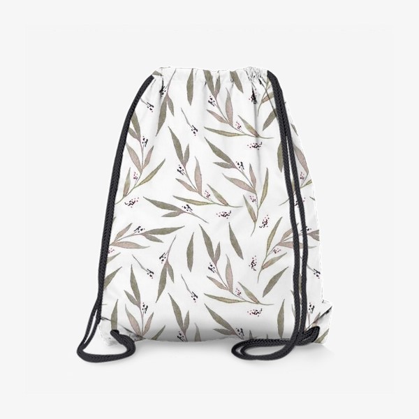 Рюкзак «Паттерн из акварельных листьев»