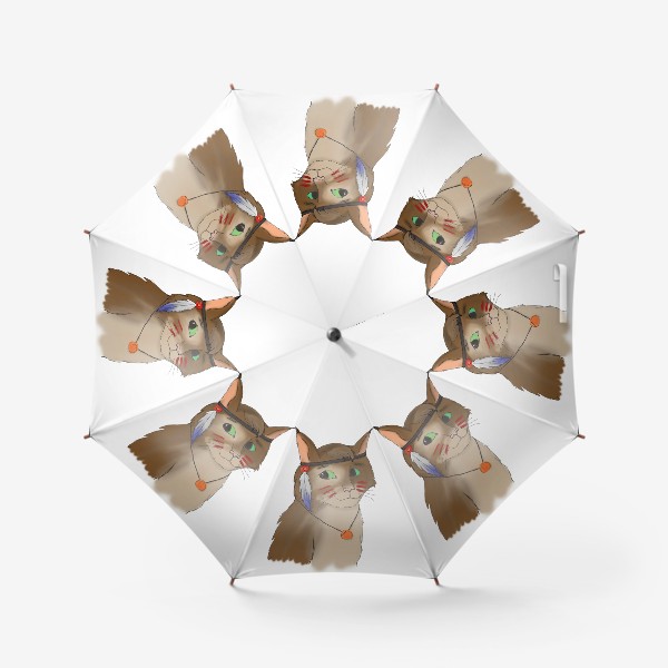 Зонт «Кот индеец»