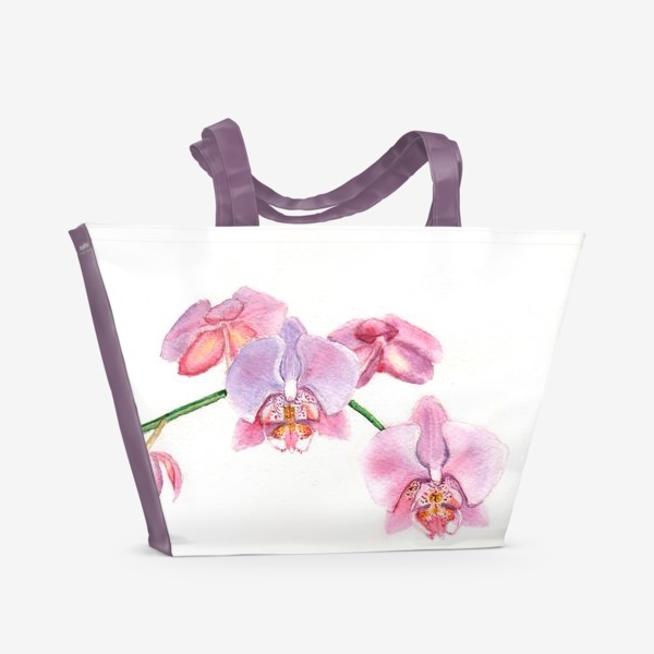 Пляжная сумка &laquo;Орхидея Акварель&raquo;