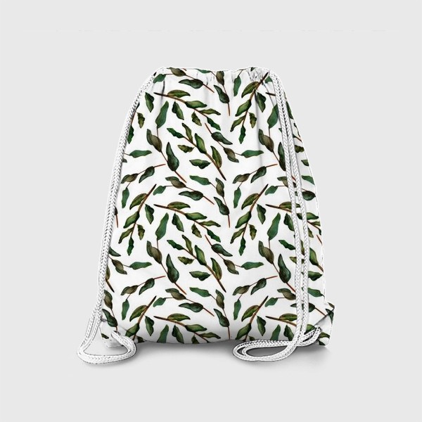 Рюкзак «Паттерн зеленые веточки»