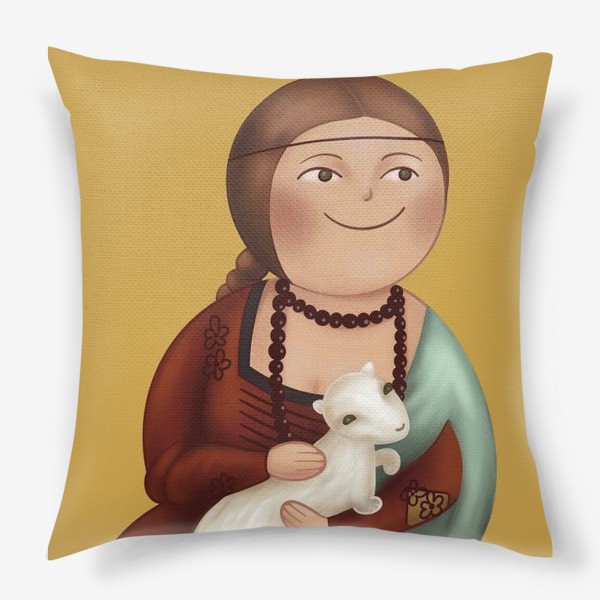 Подушка «Дама с горностаем»