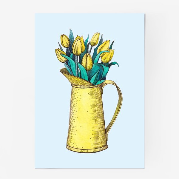 Постер «Букет тюльпанов»