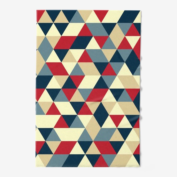 Полотенце &laquo;Абстрактный геометрический фон из разноцветных треугольников&raquo;