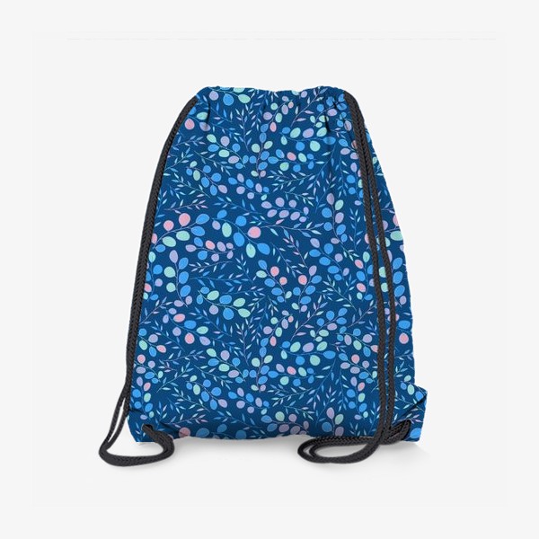 Рюкзак «Нежный синий веточки»
