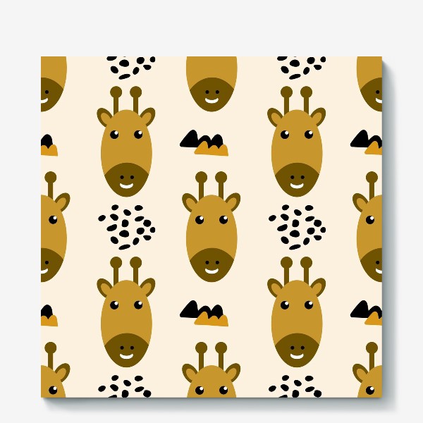 Холст «Милые жирафы»