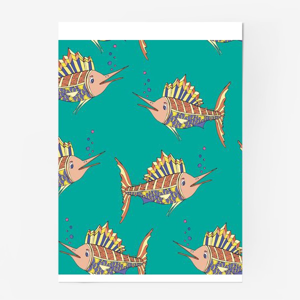 Постер «рыбки в море»