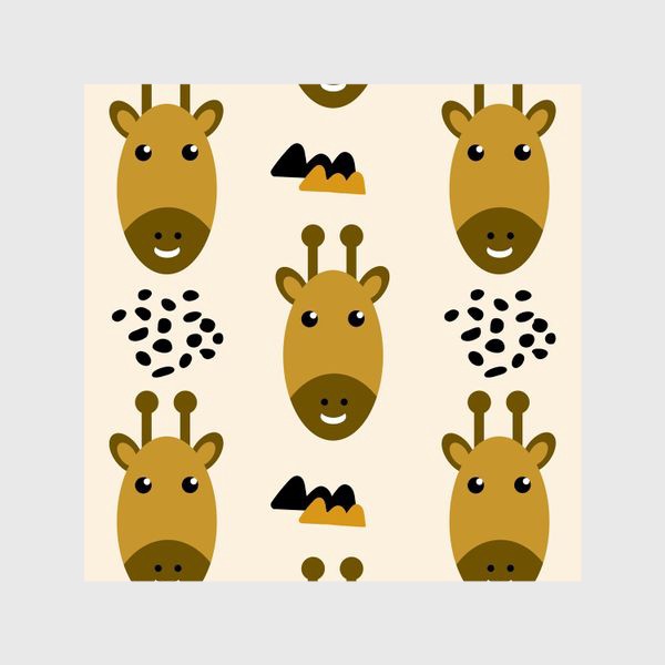 Шторы «Милые жирафы»