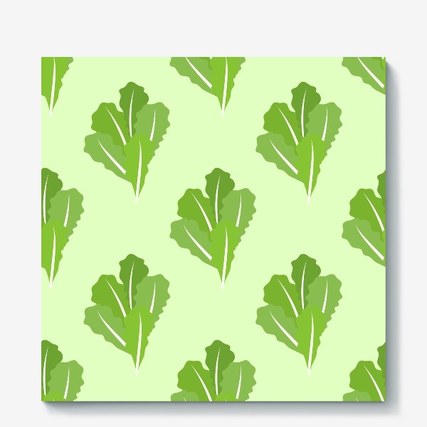Холст «Листья зеленого салата»