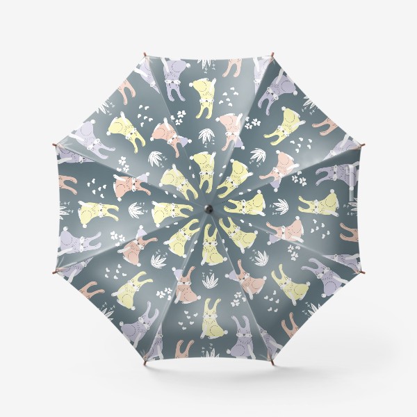 Зонт «Зайки на полянке»