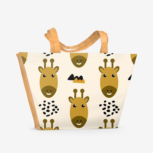 Пляжная сумка &laquo;Милые жирафы&raquo;