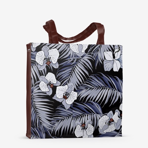 Сумка-шоппер «Синие тропики и орхидеи»