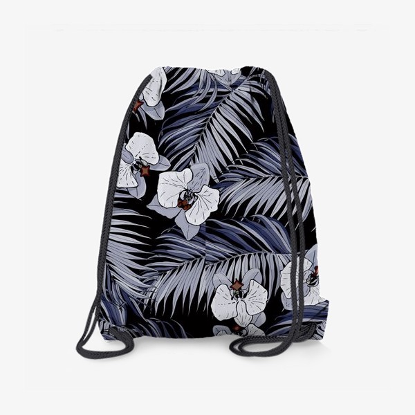 Рюкзак «Синие тропики и орхидеи»