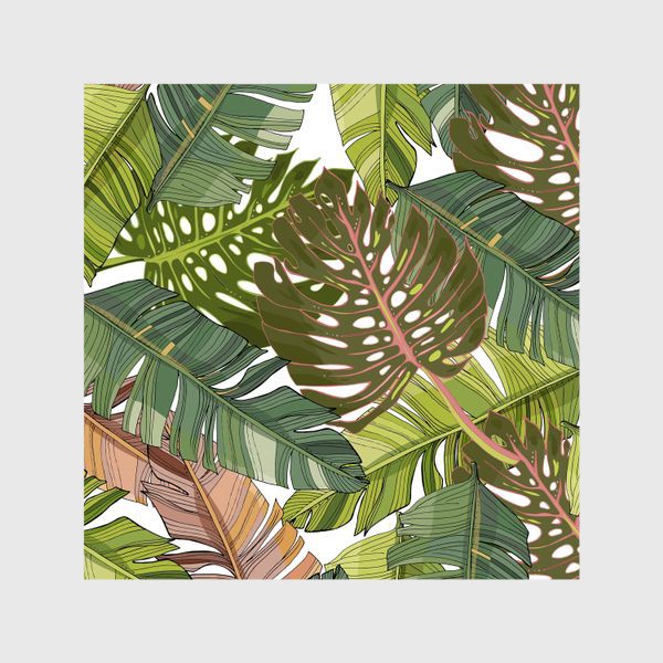 Шторы «Тропические листья»