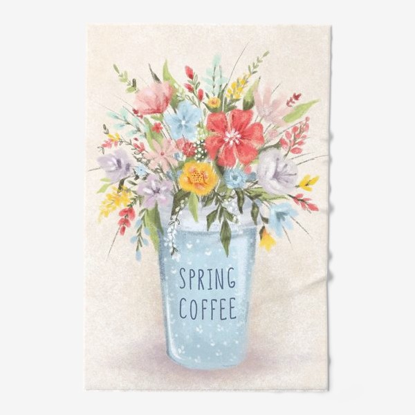 Полотенце «Весенний кофе»