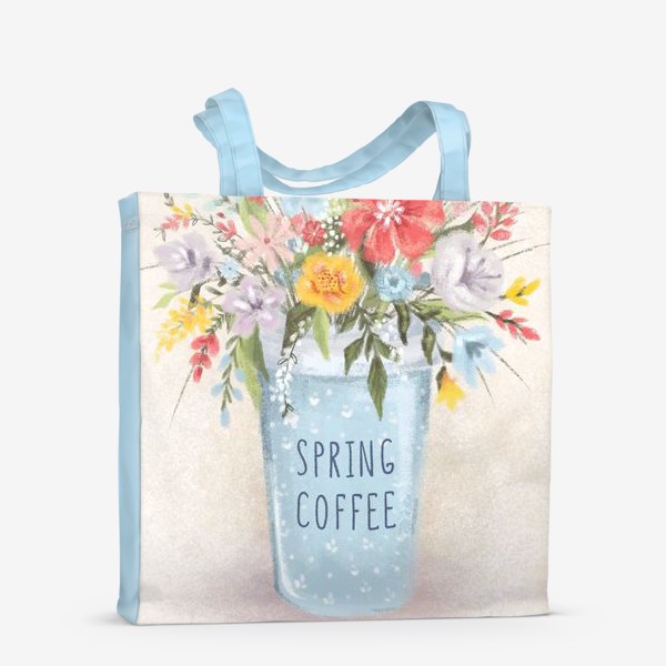 Сумка-шоппер «Весенний кофе»
