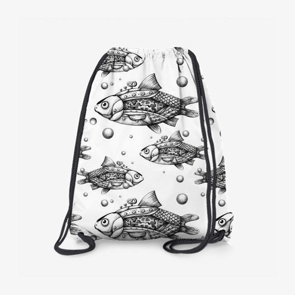 Рюкзак «паттерн с рыбами»