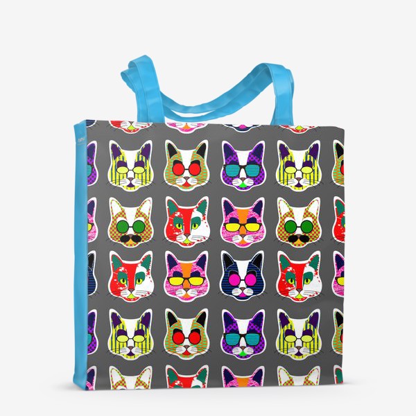 Сумка-шоппер «Цветные коты»