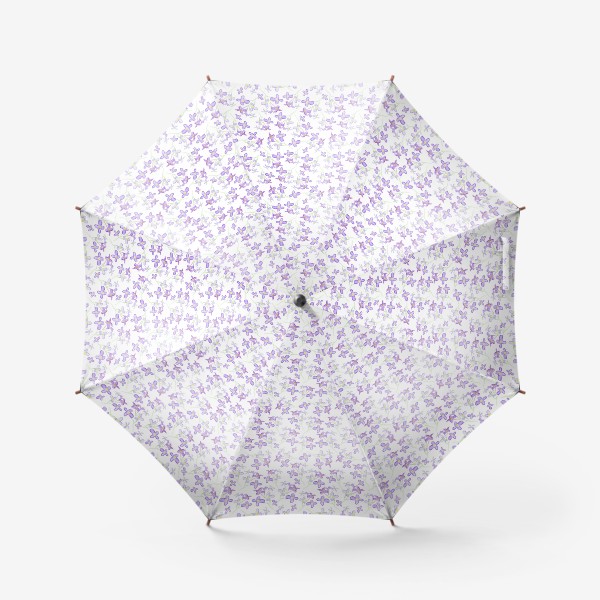 Зонт «сирень весенний акварельный паттерн»
