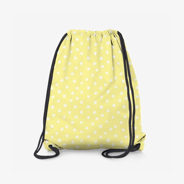 Рюкзак «Паттерн белые крапинки на жёлтом фоне»