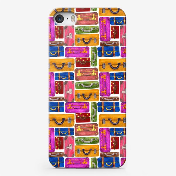 Чехол iPhone «Паттерн чемоданное настроение»