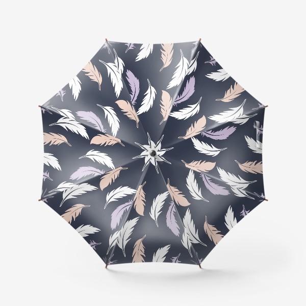 Зонт «Цветные перья »