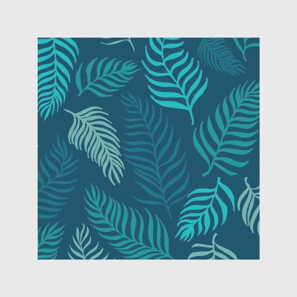 Скатерть «Голубые пальмовые листья»