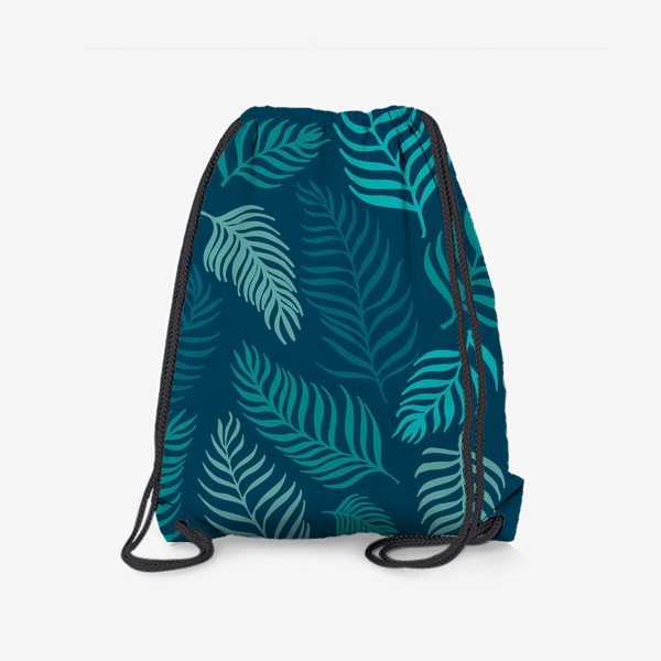 Рюкзак «Голубые пальмовые листья»