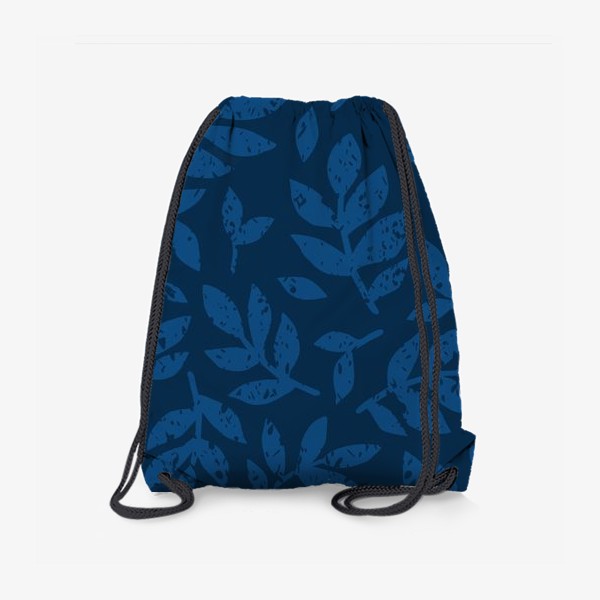 Рюкзак «Темно-синие листики»
