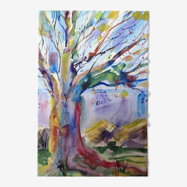 Полотенце «Цветное дерево»