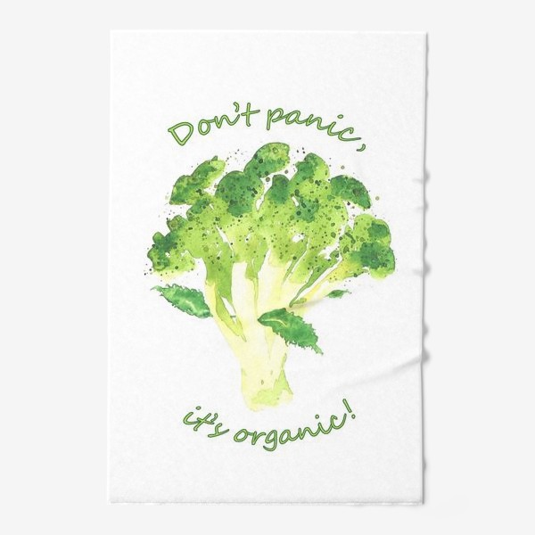 Полотенце «Don't panic, it's organic! Брокколи»