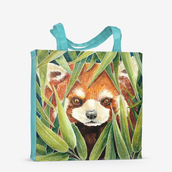 Сумка-шоппер «Красная Панда в листьях бамбука»