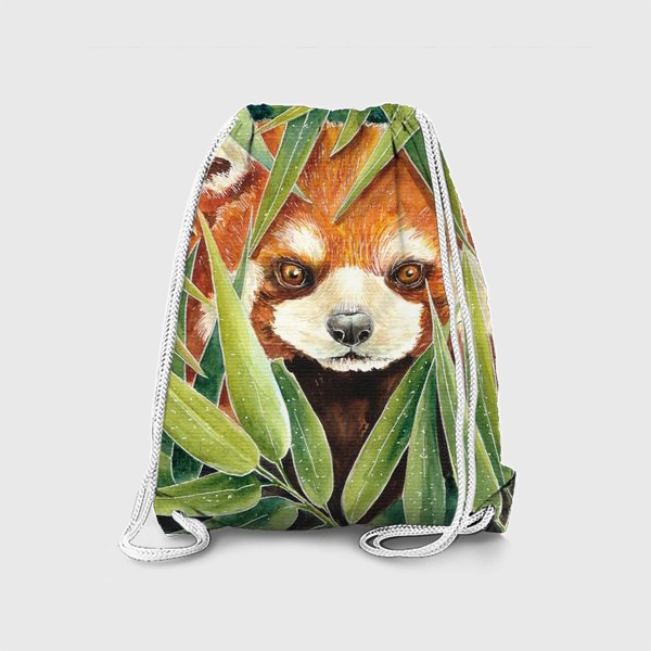 Рюкзак «Красная Панда в листьях бамбука»