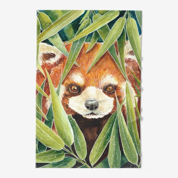 Полотенце «Красная Панда в листьях бамбука»