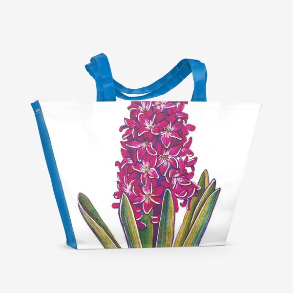 Пляжная сумка «Розовый гиацинт»