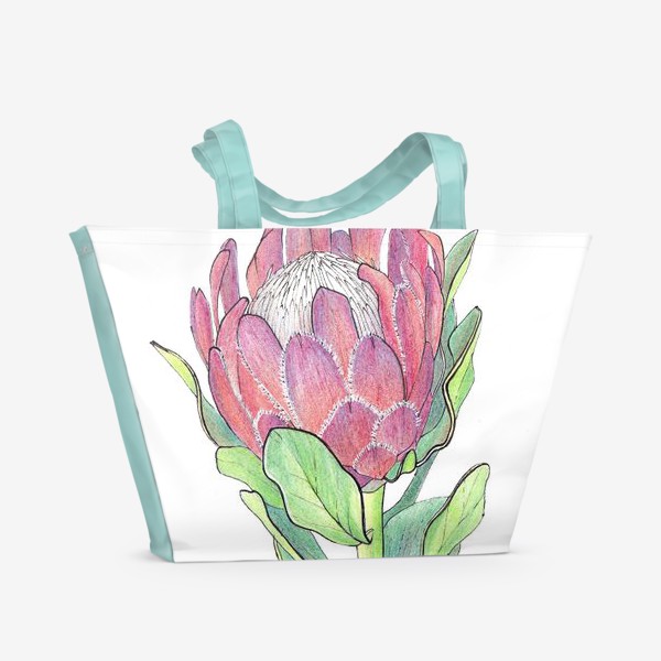 Пляжная сумка «Цветок Протея»