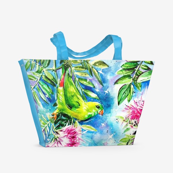 Пляжная сумка «экзотические птицы»