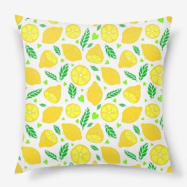 Подушка «Летние лимоны»