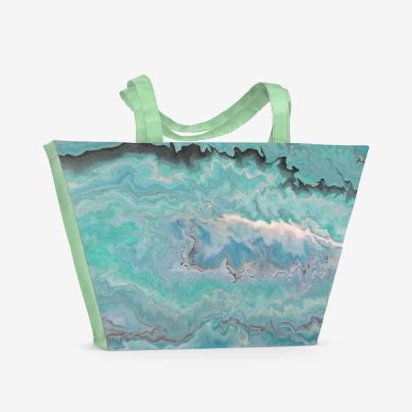 Пляжная сумка «Абстракция Океан 010»