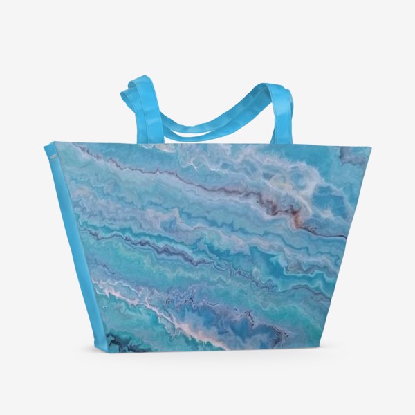 Пляжная сумка «Абстракция океан 011»