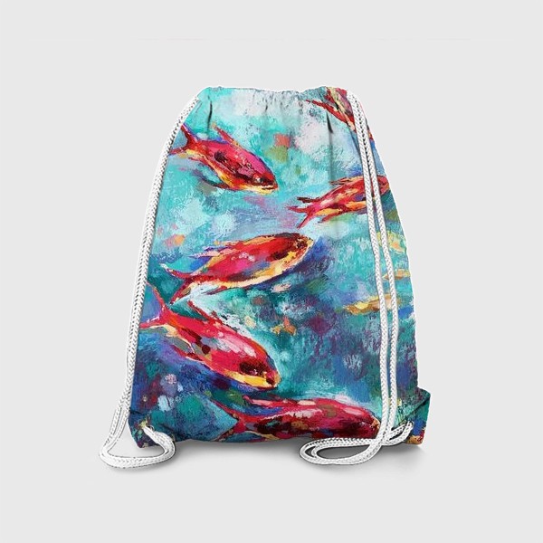 Рюкзак «Малиновые рыбки»