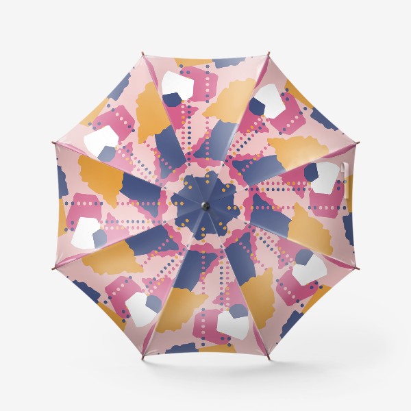 Зонт «яркий фон пятна и точки»