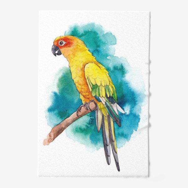 Полотенце «Птица Желтый Попугай»