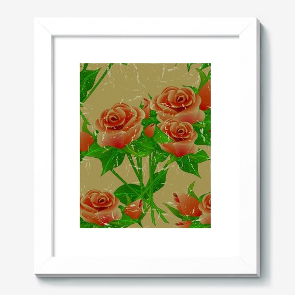 Картина «винтажные букеты роз »