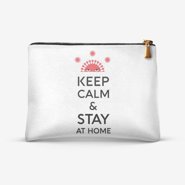 Косметичка «Keep calm and stay at home. Covid 19»