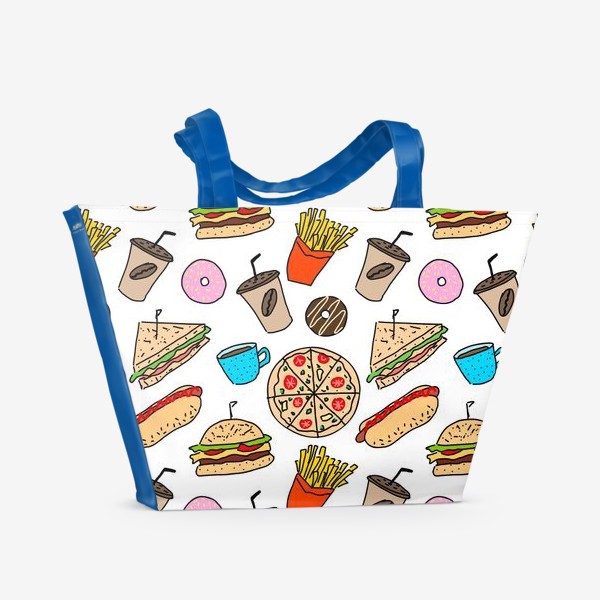 Пляжная сумка «Вкусная еда»