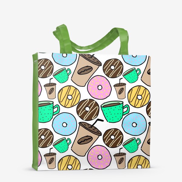 Сумка-шоппер «Кофе и пончики»