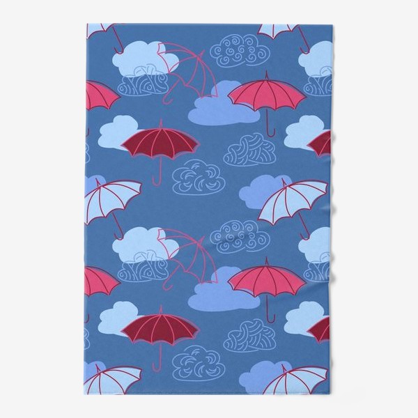 Полотенце &laquo;Розовые зонты и облака&raquo;