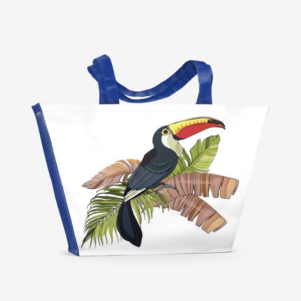 Пляжная сумка «тукан тропики»