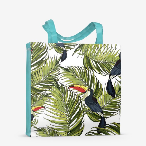 Сумка-шоппер «Листья пальмы и тукан»